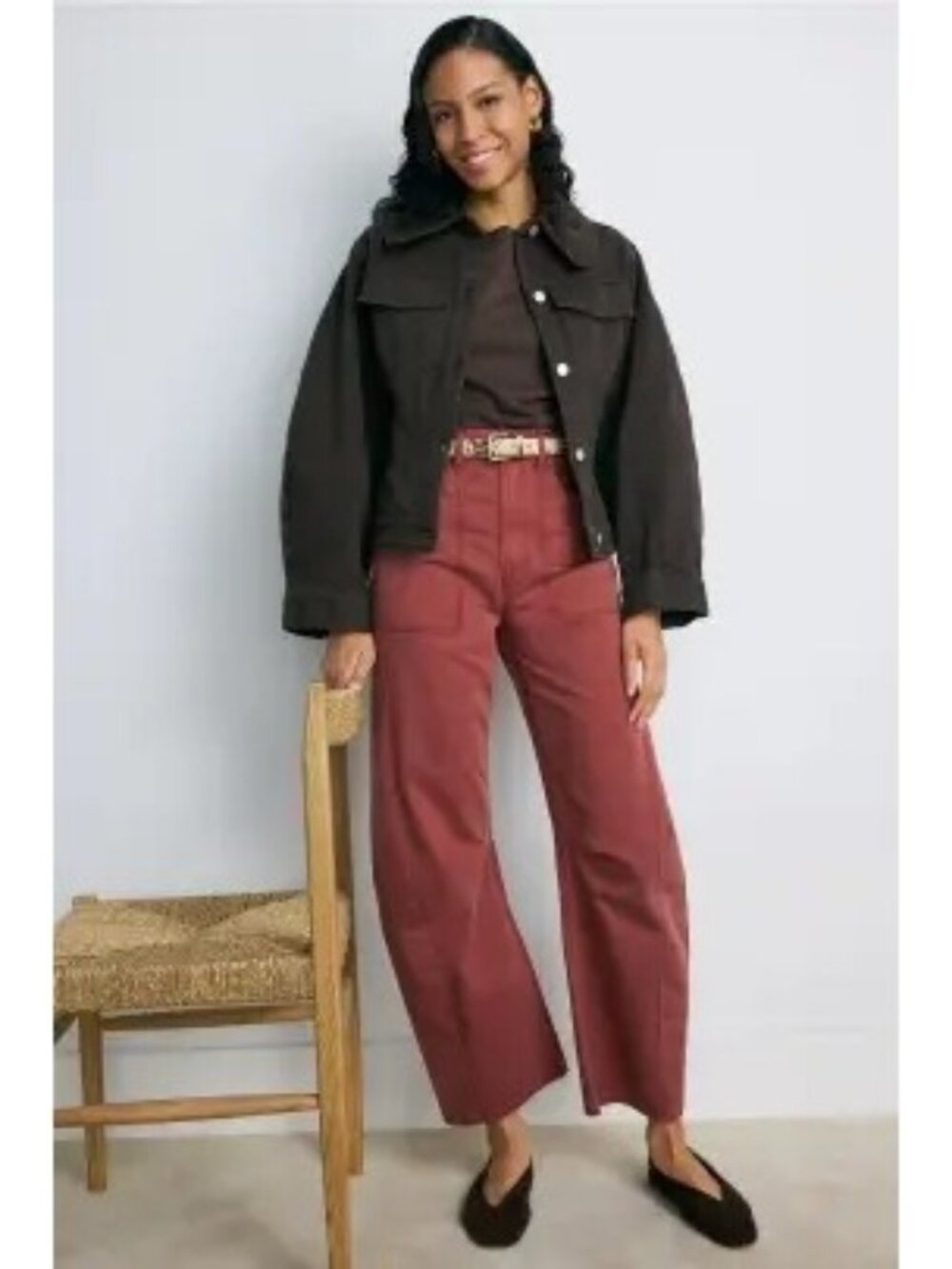 R-139.  Veronica Beard Sloan High Rise Barrel Leg Pants